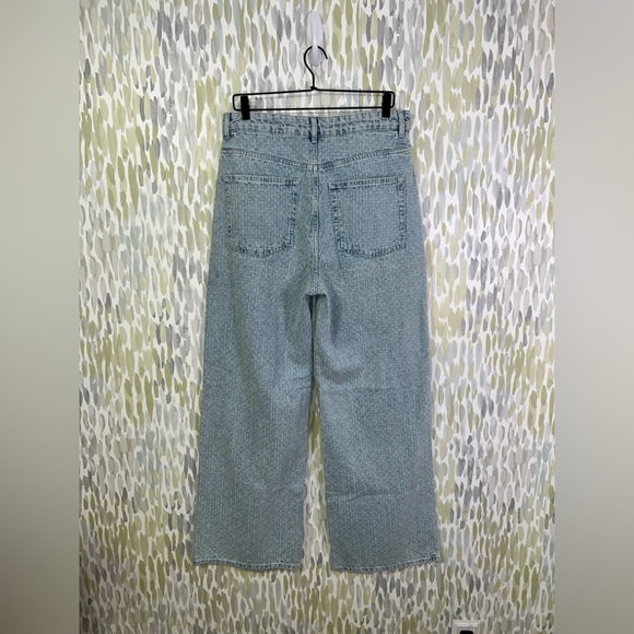 Loose Fit Bouclé Denim Jeans - Picture 3 of 5